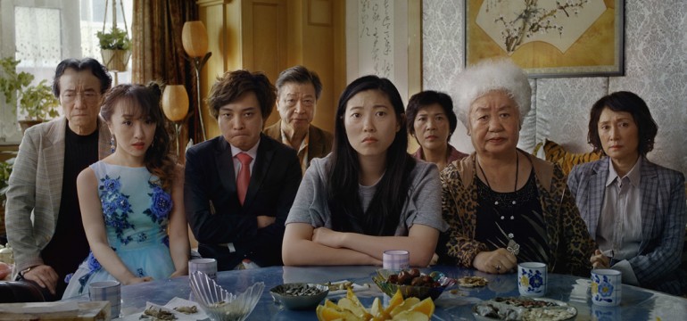 Jian Yongbo, Kmamura Aio, Chen Han, Tzi Ma, Awkwafina, Li Ziang, Tzi Ma, Lu Hong and Zhao Shuzhen appear in a still from The Farewellby Lulu Wang, an official selection of the U.S. Dramatic Competition at the 2019 Sundance Film Festival. Courtsey of Sundance Institute | photo by Big Beach


All photos are copyrighted and may be used by press only for the purpose of news or editorial coverage of Sundance Institute programs. Photos must be accompanied by a credit to the photographer and/or 'Courtesy of Sundance Institute.' Unauthorized use, alteration, reproduction or sale of logos and/or photos is strictly prohibited.