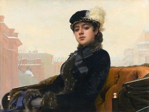 An Unknown Lady (1883) oil painting by Ivan Kramskoy