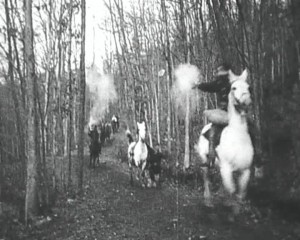 Screenshot from The Great Train Robbery (1903)