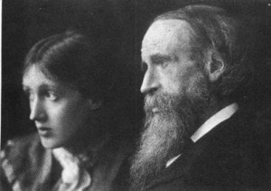 Virginia with with her father