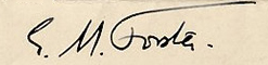 E.M Forster's Signature